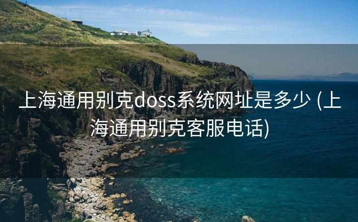 上海通用别克doss系统网址是多少 (上海通用别克客服电话)