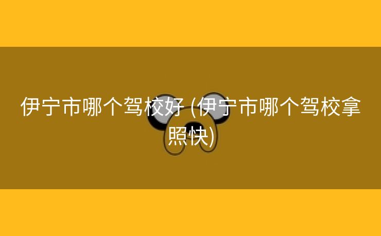 伊宁市哪个驾校好 (伊宁市哪个驾校拿照快)