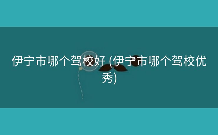 伊宁市哪个驾校好 (伊宁市哪个驾校优秀)