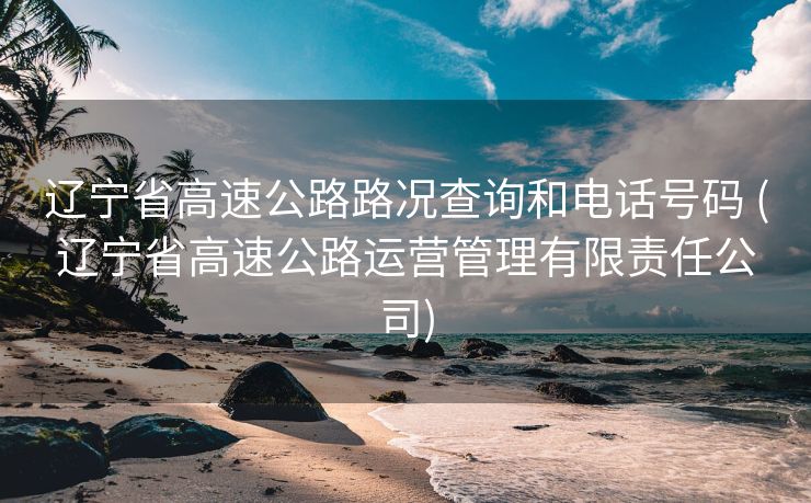 辽宁省高速公路路况查询和电话号码 (辽宁省高速公路运营管理有限责任公司)